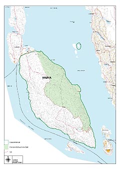 Kart over H&aring;&oslash;ya